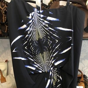 BCBG MAXAZRIA RUNWAY Black Strapless Silk Dress